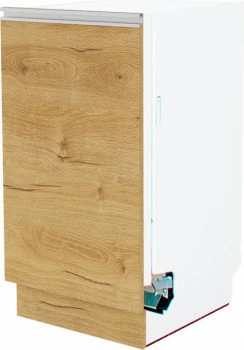 Dolna zabudowa zmywarki 45 panel zakryty Monia (dąb Soma ciemny)