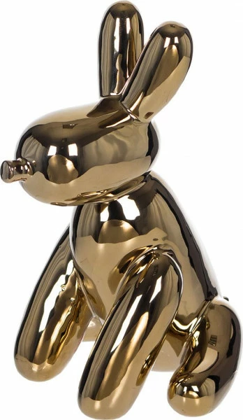 Ozdobna figurka ceramiczna pies Konti 89 (złoty)