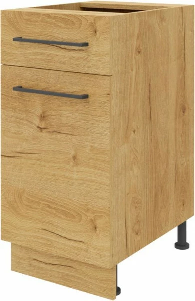 Szafka 40 dolna prawa z drzwiami i szufladą Bellona z Easy Box (dąb soma ciemny)