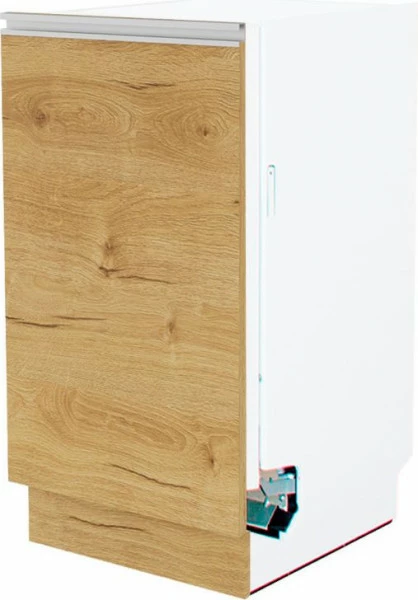Dolna zabudowa zmywarki 45 panel zakryty Monia (dąb Soma ciemny)