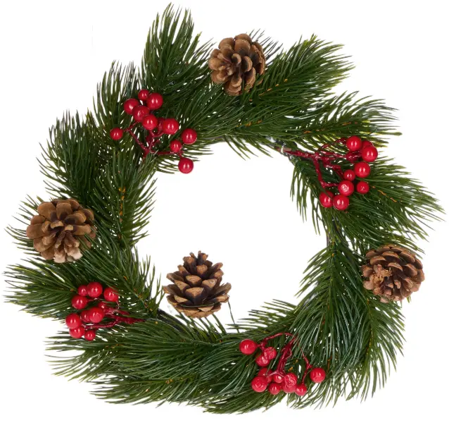 Wianek okrągły Merry Christmas 3