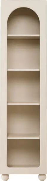Regał z frontem i półkami Rozano (kaszmir lakier mat/kaszmir)