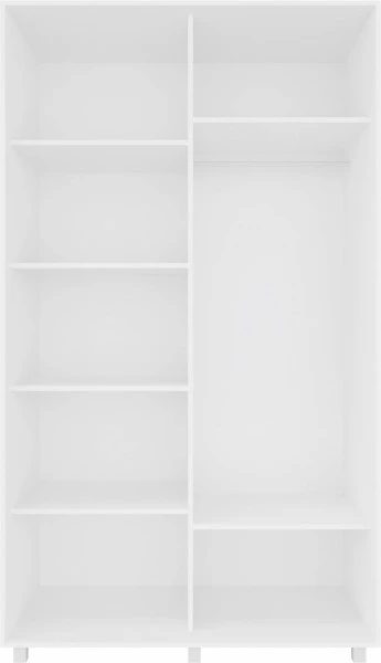 Szafa przesuwna 3xlustra 120cm (biały)
