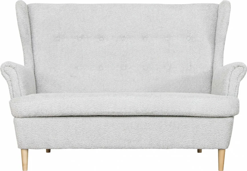 Sofa 2-osobowa Werina (boucle szary)