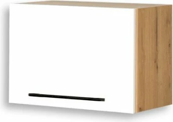 Szafka 50x36 nad okap Bellona (biały połysk/dąb Soma ciemny) 
