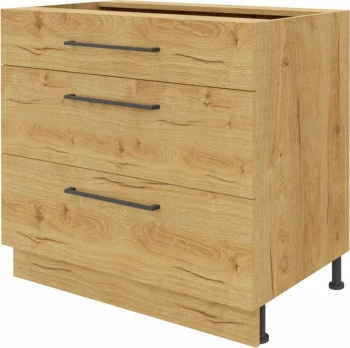 Szafka 90 dolna szufladowa Bellona z Easy Box  (dąb Soma ciemny) 