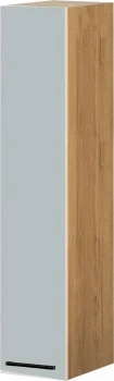 Szafka 20 górna lewa wysoka półki Monia 100cm (szary/dąb Soma ciemny) 