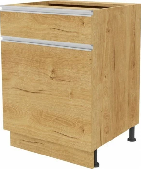 Szafka 60 dolna lewa z drzwiami i szufladą Monia z Easy Box (dąb soma ciemny) 