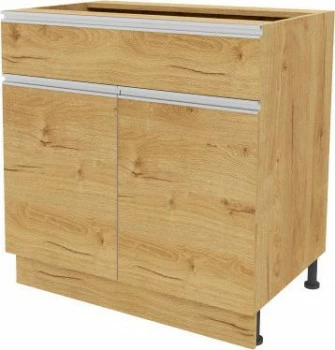 Szafka 80 dolna z drzwiami i szufladą Monia z Easy Box (dąb soma ciemny) 