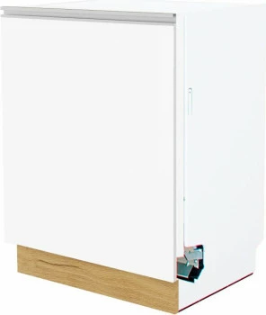 Dolna zabudowa zmywarki 60 panel zakryty Monia (biały połysk) 