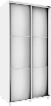 Szafa przesuwna 3xlustra 100cm (biały) 