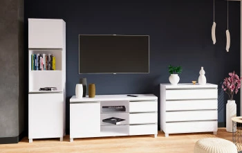 Salon - kolekcja Aga (biały połysk) 