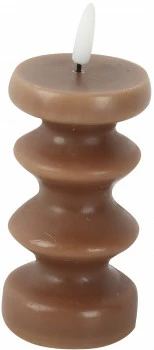 Świeca LED mała Soho 7 (brązowy) 